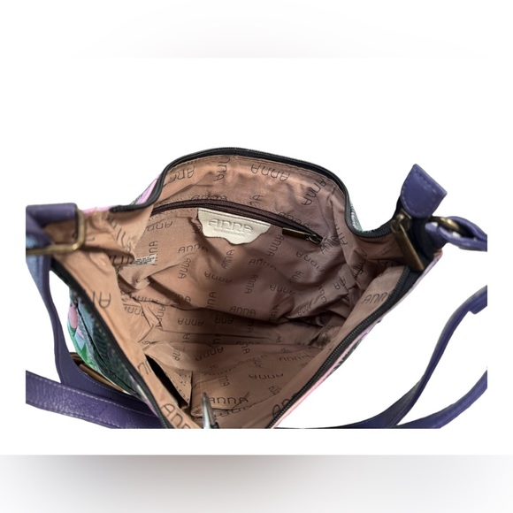 Anna by Anuschka Women's Genuine Leather  Hobo Handbag | - Picture 16 of 16